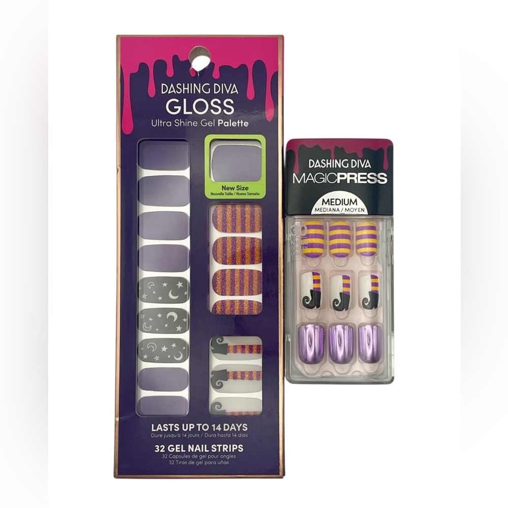Dashing Diva Gloss and Magic Press Nail - Halloween Collection - Lot of 2